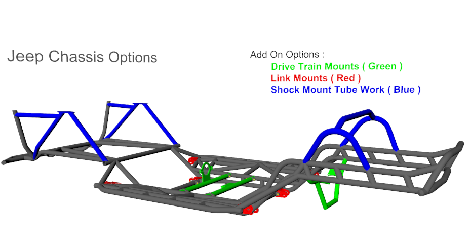 JC Chassis for CJ/YJ. Top Jeep CJ/YJ Frame on the Market