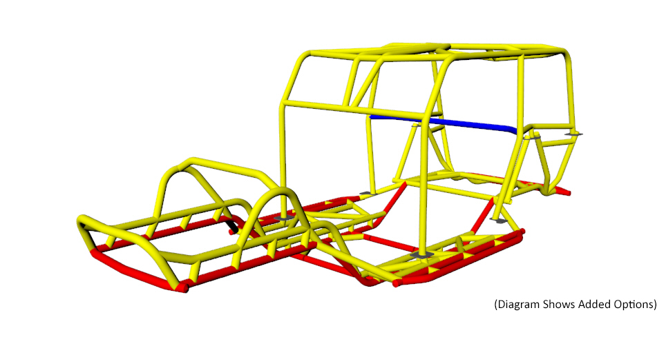 TJC Chassis for TJ. Top Jeep TJ Tube Frame on the Market