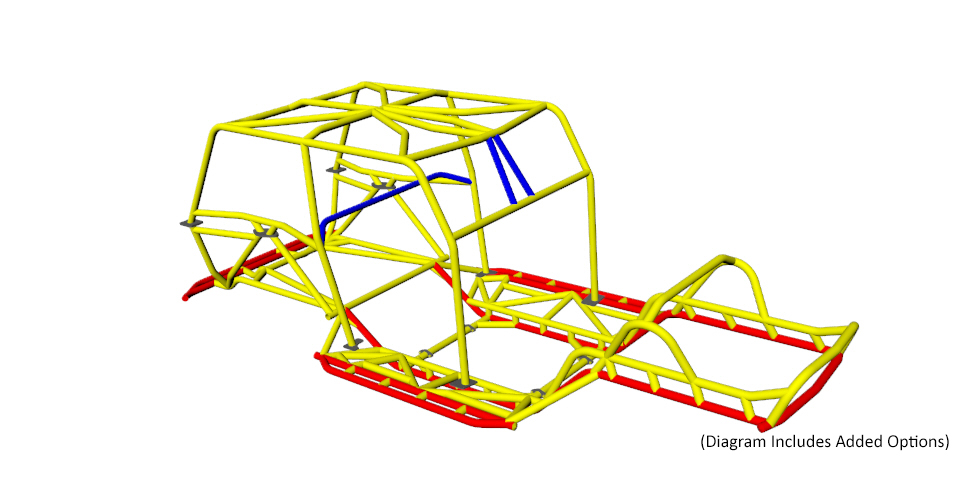 Jeep LJ Tube Frame Chassis Tubing Size 2 Jeep LJ Tube Frame Chassis Tubing Size 2