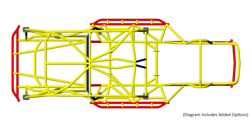 Jeep LJ Tube Frame Chassis Tubing Size 4 Jeep LJ Tube Frame Chassis Tubing Size 4