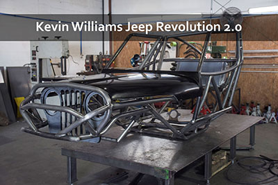 Kevin Williams Jeep Revolution 2.0 Rock Crawler Chassis with Jeep Hood and Grill Buggy